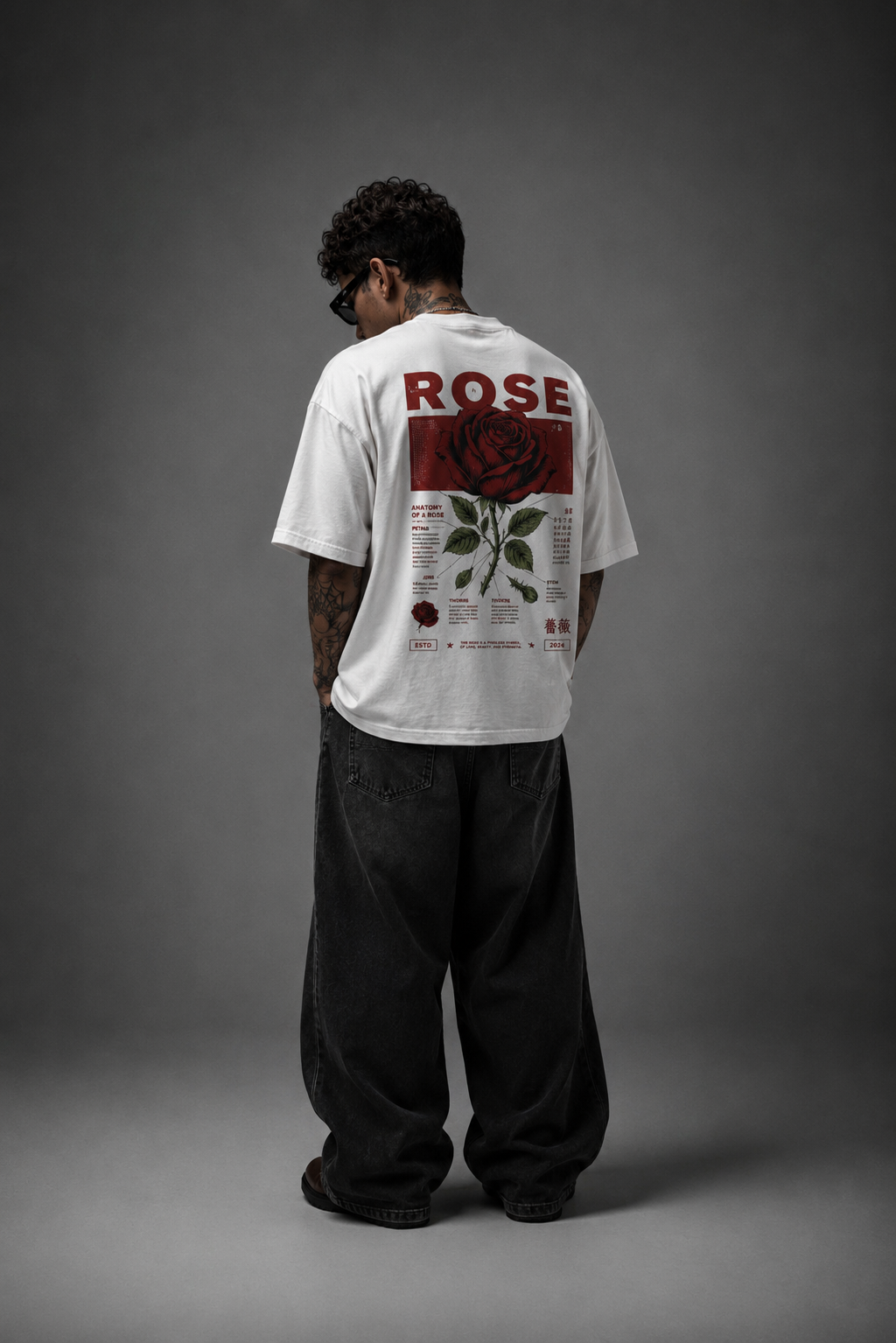 THE ANATOMY OF A ROSE // HEAVYWEIGHT OVERSIZED TEE